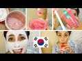 pruebo cosmeticos coreanos bubble tea sleeping pack + Pinky Piggy Carbonated Pack