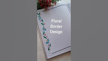 easy floral border design @rangallyritu #borderdesignforproject  #frontpagedesign #borderdesign
