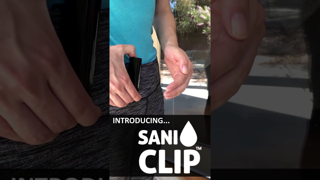 Hand Sanitizer Clip-on Dispenser Device SANI-CLIP by Kleverly COMING SOON!
