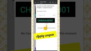 PW Shreshth 2.0 GATE 2028 Batch 🔥 Latest Coupon Code CHEKAU0001 | Upto ₹1000 OFF 💸#pw #gate #pwbatch