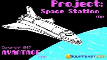 Project Space Station gameplay (PC Game, 1985)