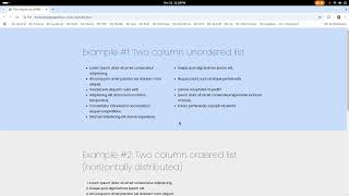 How to create two column list using CSS Grid?