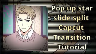 Pop up star slide split // Advance Capcut Transition Tutorial screenshot 5