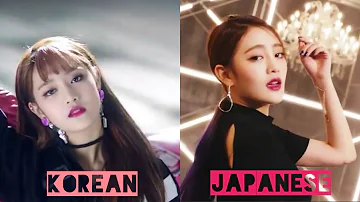 (G)I-DLE ((여자)아이들) "LATATA" - Korean x Japanese | Comparison + Split audio