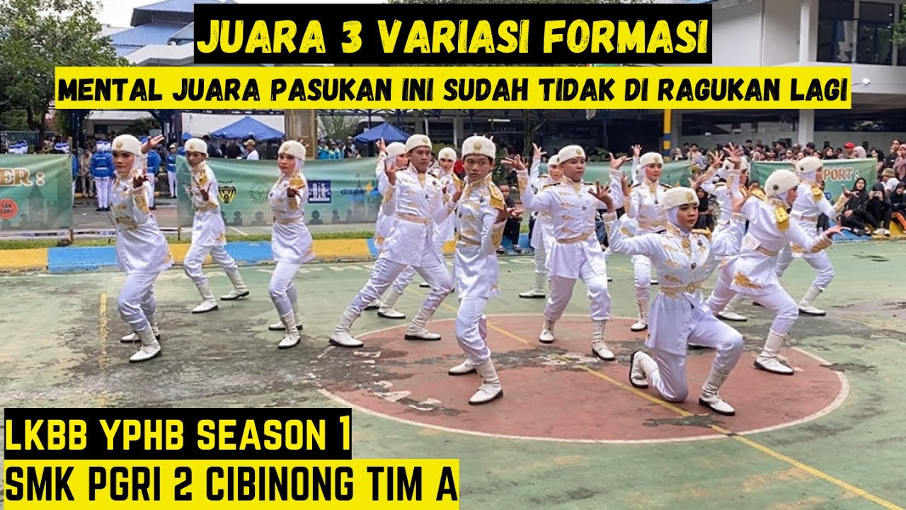 MERINDING...!!! JUARA 3 VARIASI FORMASI - PASKIBRA SMK PGRI 2 CIBINONG TIM A - LKBB YPHB BOGOR