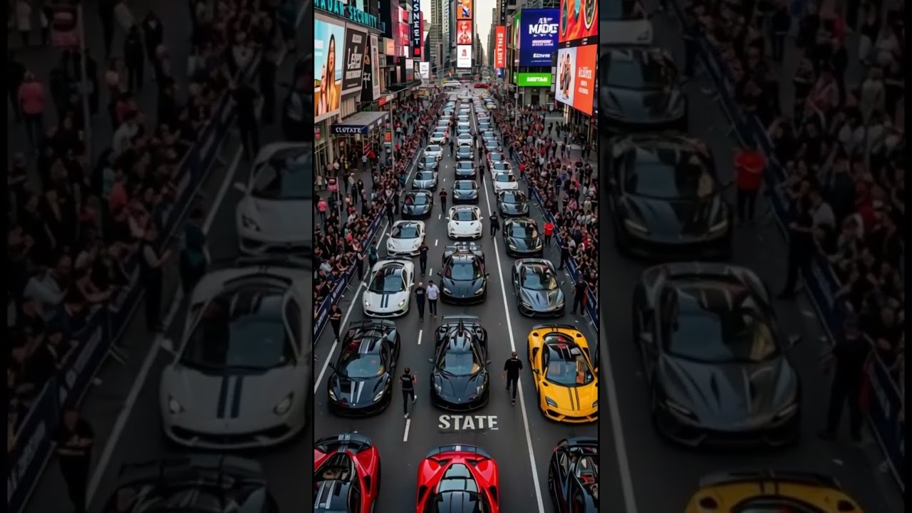 Drone Flyover of Parked 2025 Hypercars 🚁✨”