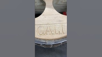 Using the OneFinity CNC router to engrave a bourbon barrel end dog bowl for a friend.