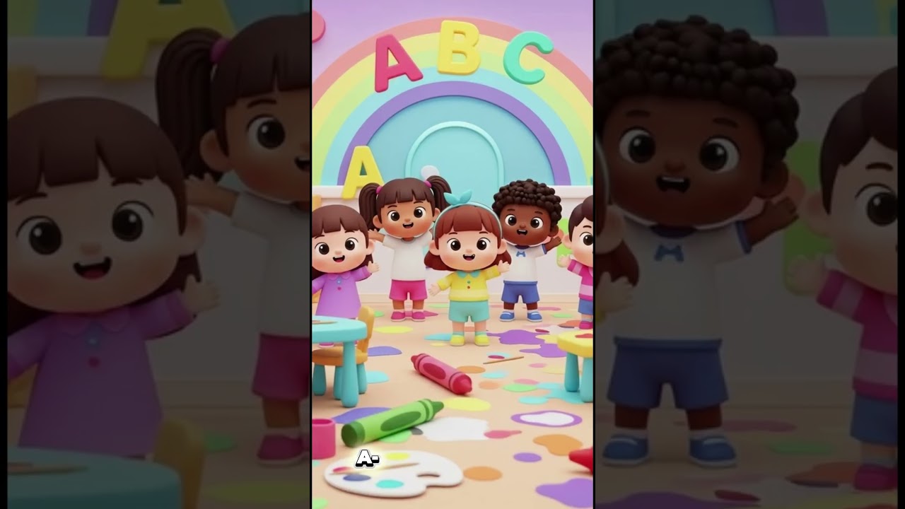 Песенка про цвета алфавита A–G 🌈 | Изучаем цвета и алфавит для детей | Короткометражные ролики