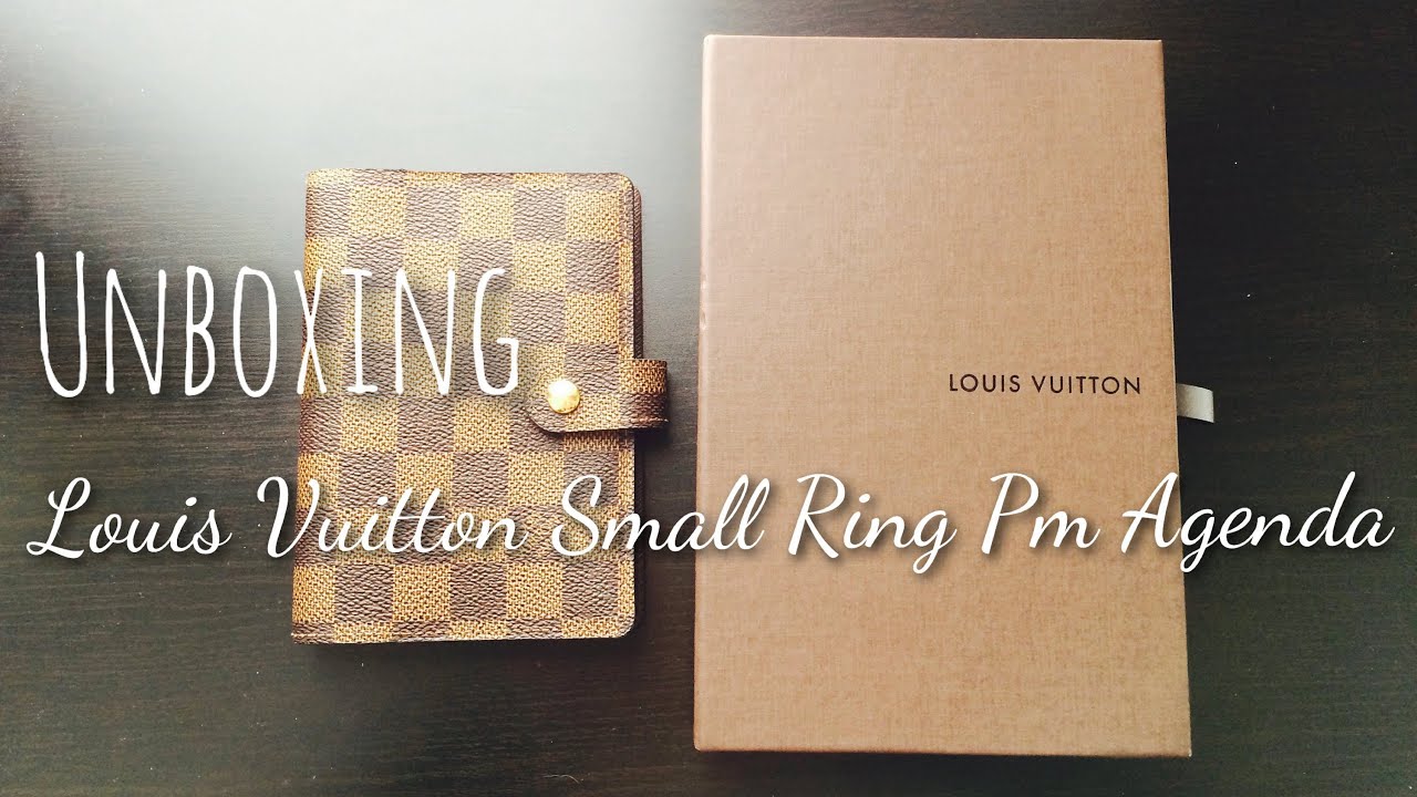 Louis Vuitton Small Ring Pm Agenda Unboxing - YouTube