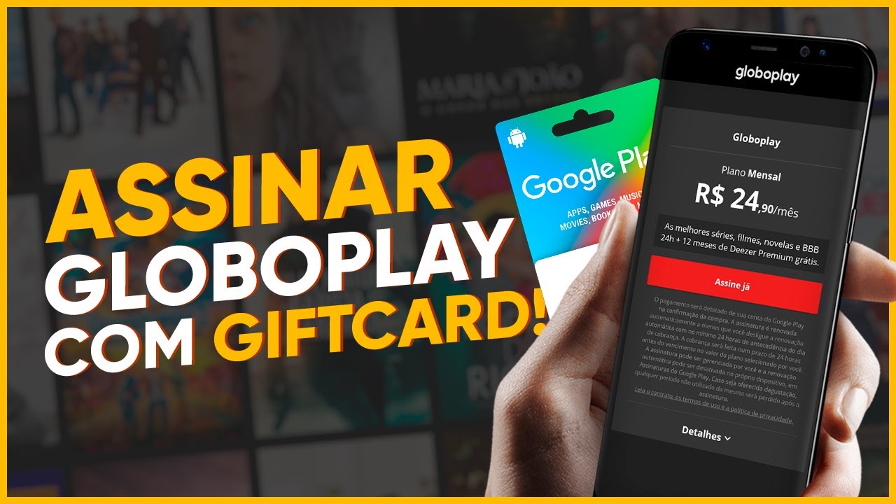 Como ASSINAR o GLOBOPLAY com GIFTCARD do GOOGLEPLAY 