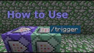 How To Make Custom Commands With Trigger Minecraft Command Block Youtube