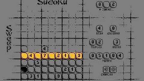 Sudoku Sweep - Atari 8 bit