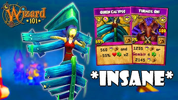 Wizard101 Level 170 Storm PvP: ULTRA RARE *NEW* CALYPSO COMBO