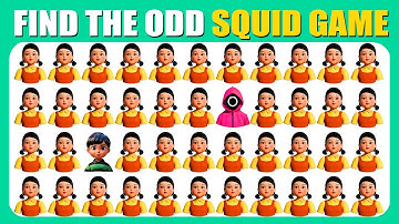Find the ODD One Out - Squid Game 2 🎮🦑🐙 | 20 Levels | Easy, Medium, Hard | Quizzer Oggy