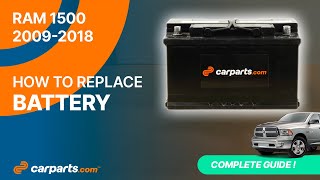 How to replace the Battery 2009 - 2018 5.7 Dodge RAM 1500 ⚡
