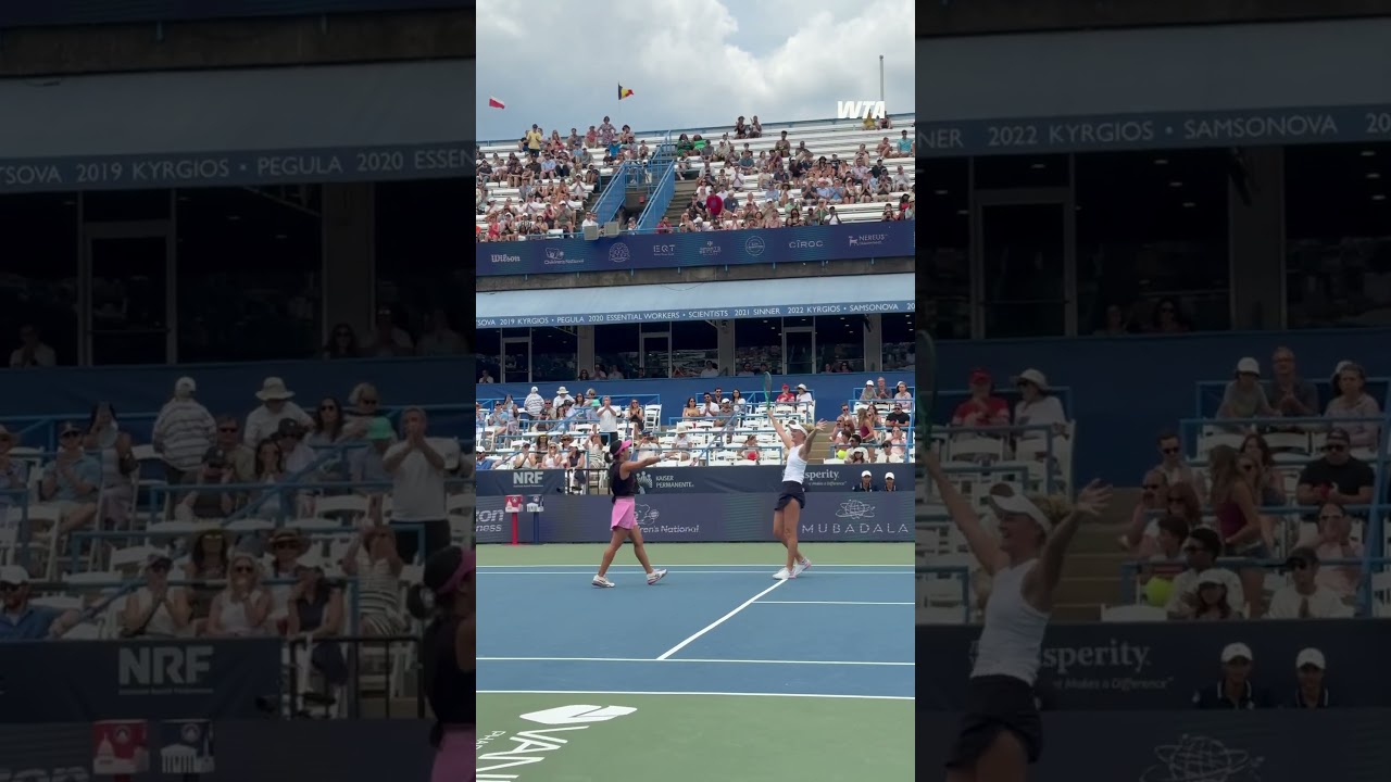 YOUR DC DOUBLES CHAMPS! Erin Routliffe & Aldila Sutjiadi win the trophy in straight sets!#WTA