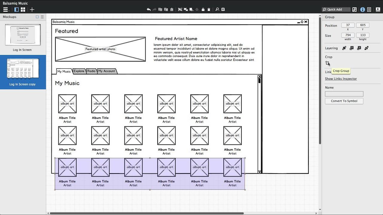 Download Cropping Groups (Balsamiq Mockups 3) - YouTube