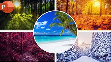 Easy Animated Photo Collage Template in PowerPoint