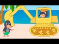 Benny Mole em Português Brasil - Escavadeira De Praia Desenho Infantil Animado