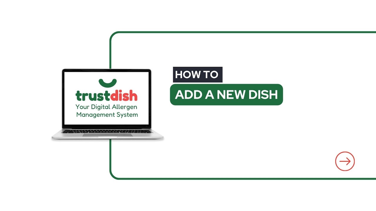 How to Add A New Dish to Your TrustDish Back Office - YouTube