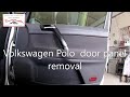 Volkswagen Polo  2002–2009 door panel removal