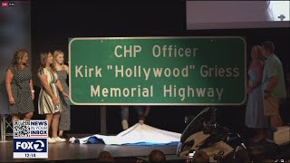 Solano CHP honors fallen officer Kirk Anthony Griess with freeway dedication