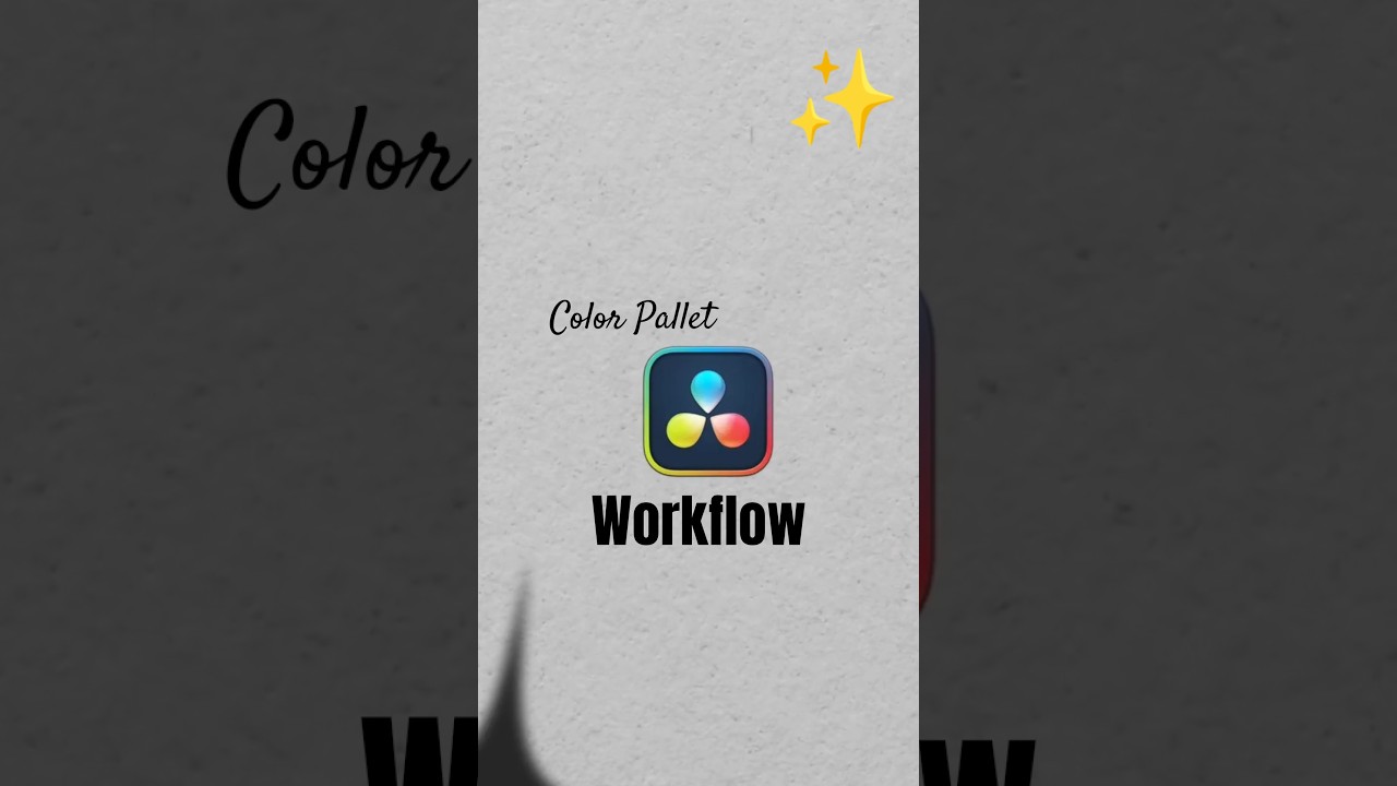 Pro Tip: Color Palettes in DaVinci Resolve  #davinciresolve   #fusion   #motiongraphics