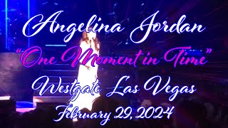 Angelina Jordan (LIVE) "One Moment in Time" Westgate Las Vegas February 29, 2024.