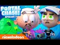 SpongeBob, Danny Phantom & The Casagrandes Escape a GIANT Slime Monster! 🌀 | Portal Chase 5 | NCU