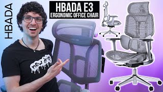 2024's Most Futuristic Gaming Chair!  HBADA E3 Ergonomic Office Chair Review & Test (Super Comfy)
