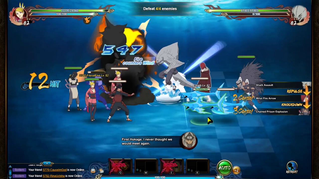 Naruto online strong approaching kisame Expert wind main