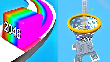 Satisfying Mobile Game - Jelly Run 2048 Gameplay