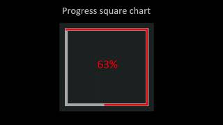 How to create a progress square chart in Excel
