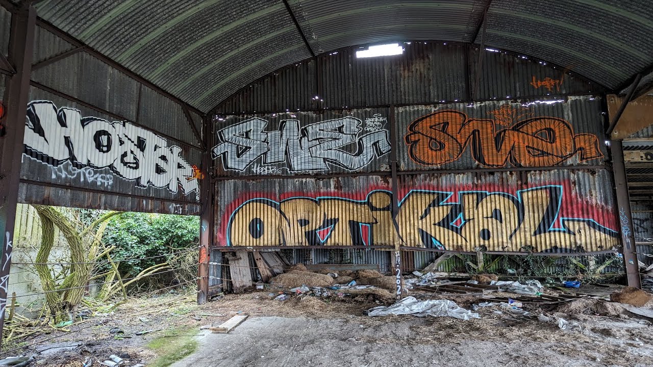Abandoned Farm Full Of Graffiti