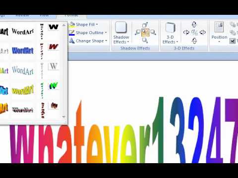How To Use Word Art Youtube