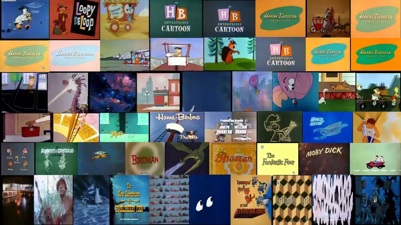All Hanna-Barbera Intros at Once (1957-1969)
