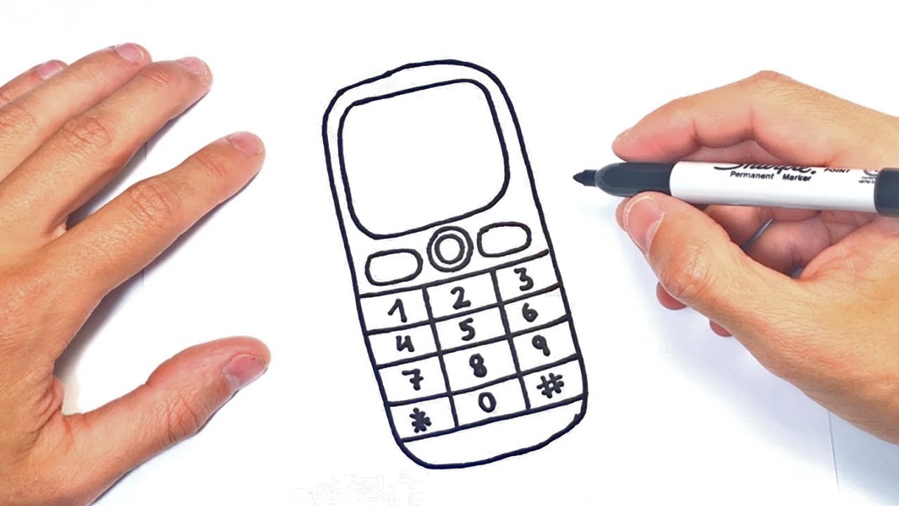 Como dibujar un Telefono Movil o Celular - thptnganamst.edu.vn