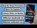 Update Galaxy Note 10 Series To Official Android 16 crDroid12.4