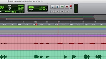 Pro Tools Edit Window Part 3
