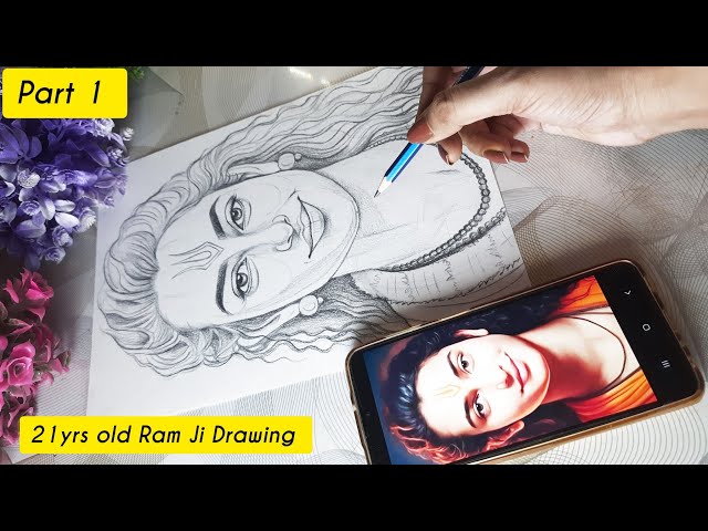 AI generated Ram ji 21yrs Drawing| Lord Shree Ram Outline Drawing Tutorial  - YouTube