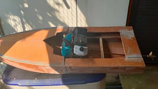 Chainsaw engine for Rc Boat DIY | Part 1 | #diy #rcboat #gasrc #chainsaw #viral #trend #hobbies
