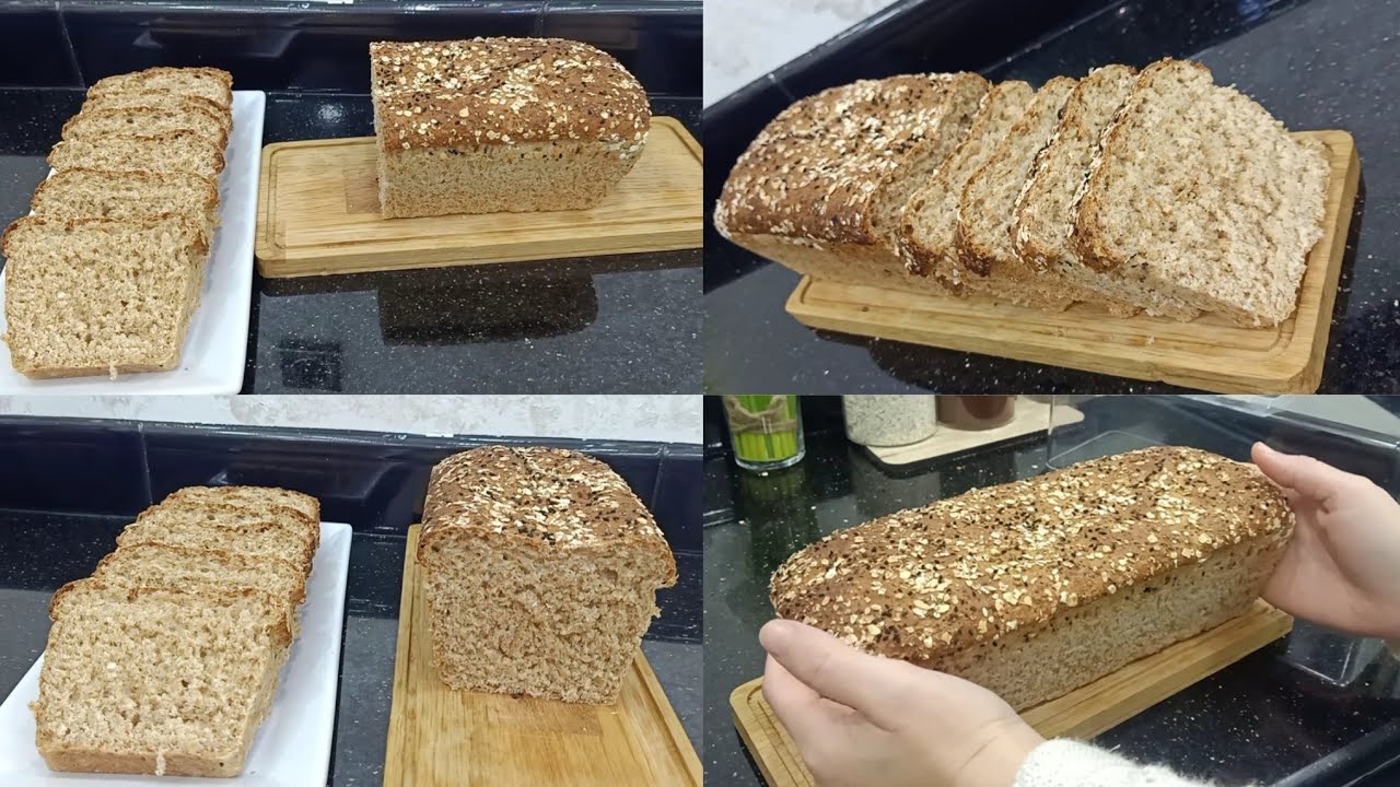 اخطيك من لبولونجي🥖خبز اللب pain de mie🍞بفرينة القمح كامل يشبع ويصلح لمجة للاطفال بمقادير مضبوطة