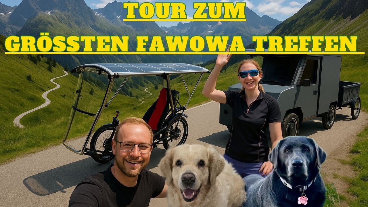Tour zum größten Fahrrad Wohnwagen Treffen in Deutschland 😂