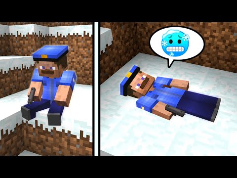 ZENGİN VE FAKİR'İ ARAYAN POLİS SOĞUKTAN DONUYOR! 😱 - Minecraft