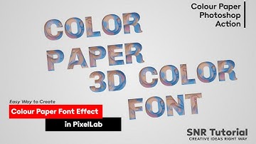 How to Paper Layers Text Effect | How to Make a Simple Paper Cutout Effect PixelLab | SNR Tutorial