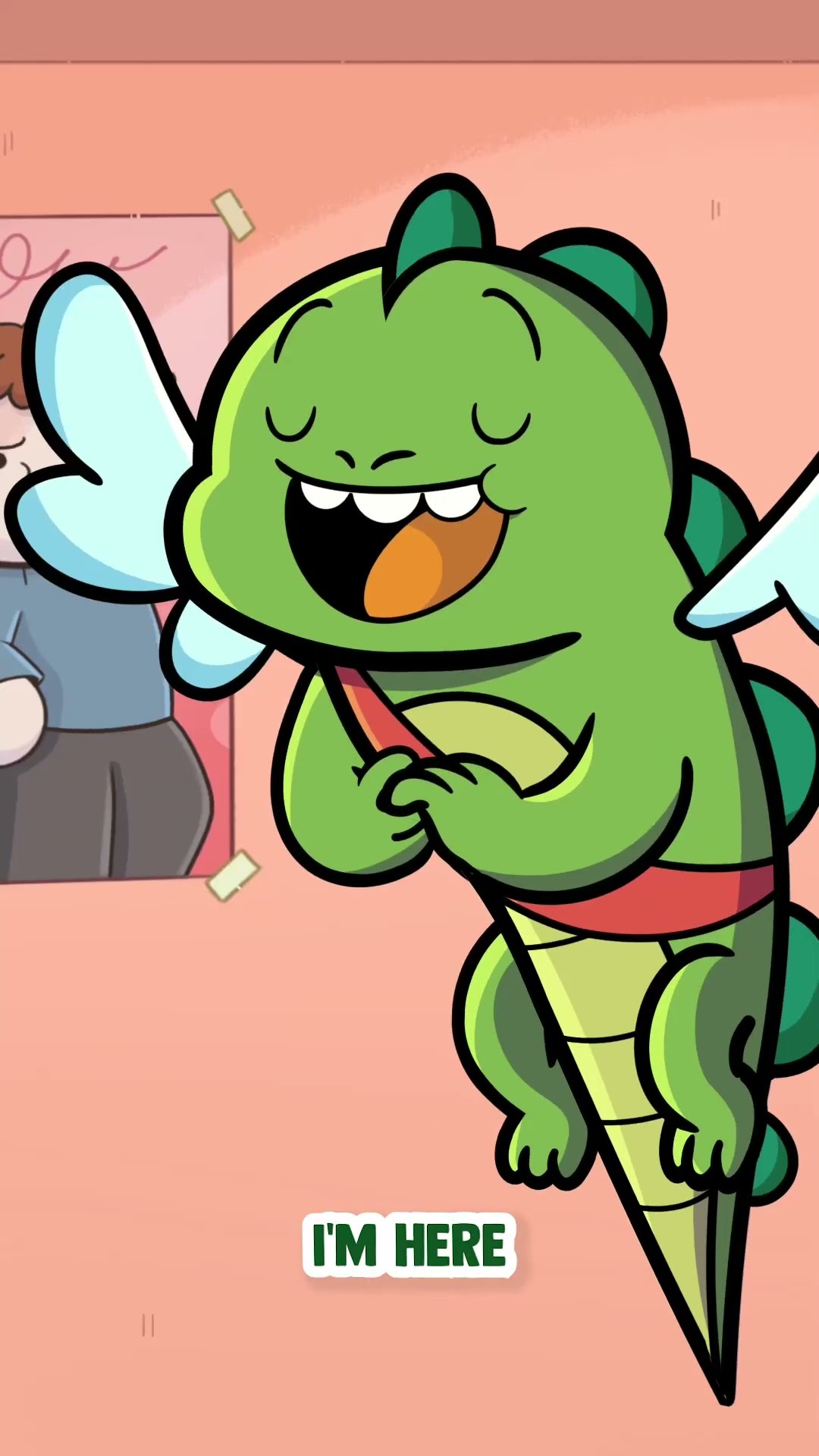 Lizard Cupid Saves Valentines Day