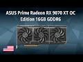 ASUS Prime Radeon RX 9070 XT OC Edition 16GB GDDR6 graphics card | TEST | English