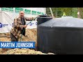 Hand Digging a Hole for a 2500 Gallon Rainwater Harvesting Tank | Off Grid Cabin Build #47