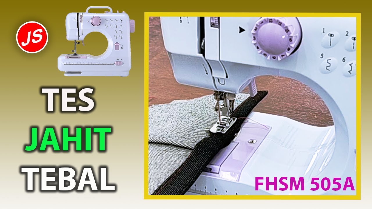 Menjahit Tebal Mesin Jahit Mini Portable FHSM 505A