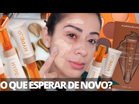 Novidade Mari maria: Testando Base Hype up , Paleta Nude e Gloss
